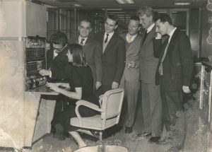 In Milan with Silvio Ceccato (second from right), 1960s In Milan with Silvio Ceccato (second from right), 1960s
